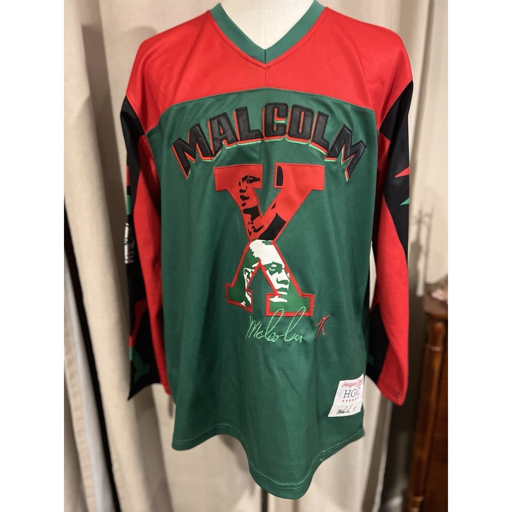 Headgear Classics Malcolm X Jersey Xl Red Green Black‎